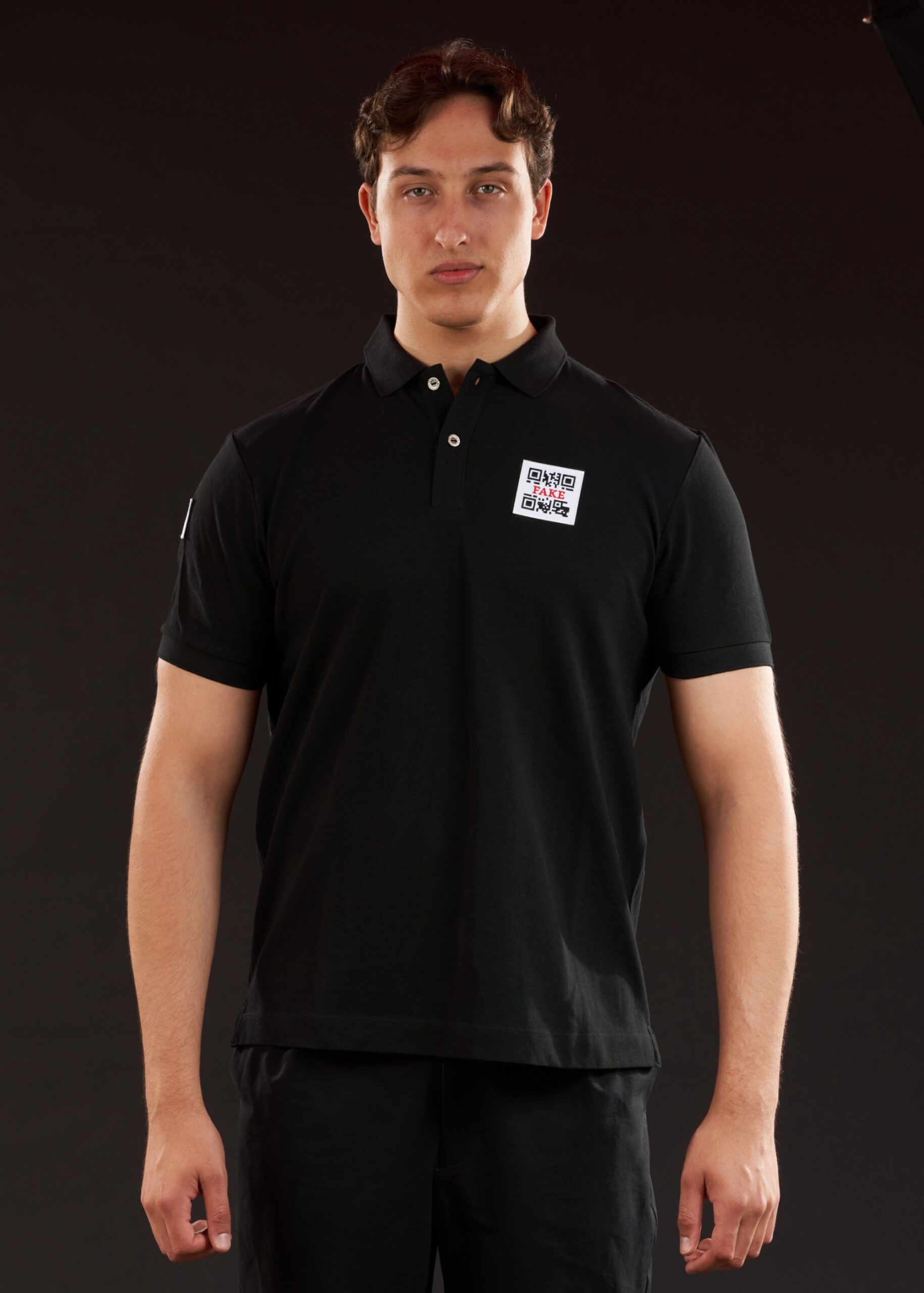 Polo-Shirt Statement | Schwarz