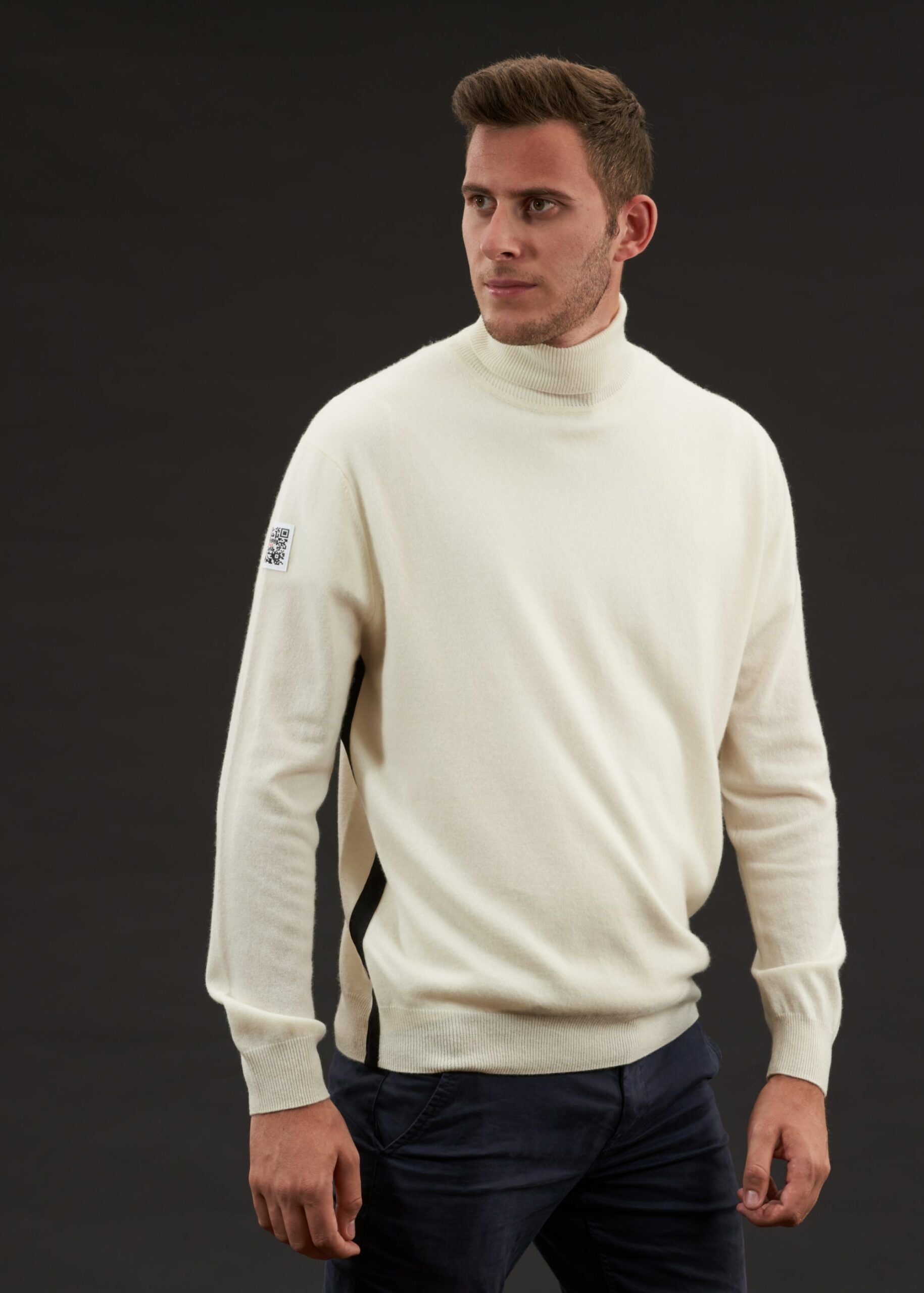Cashmere-Rollkragenpullover Statement | Creme