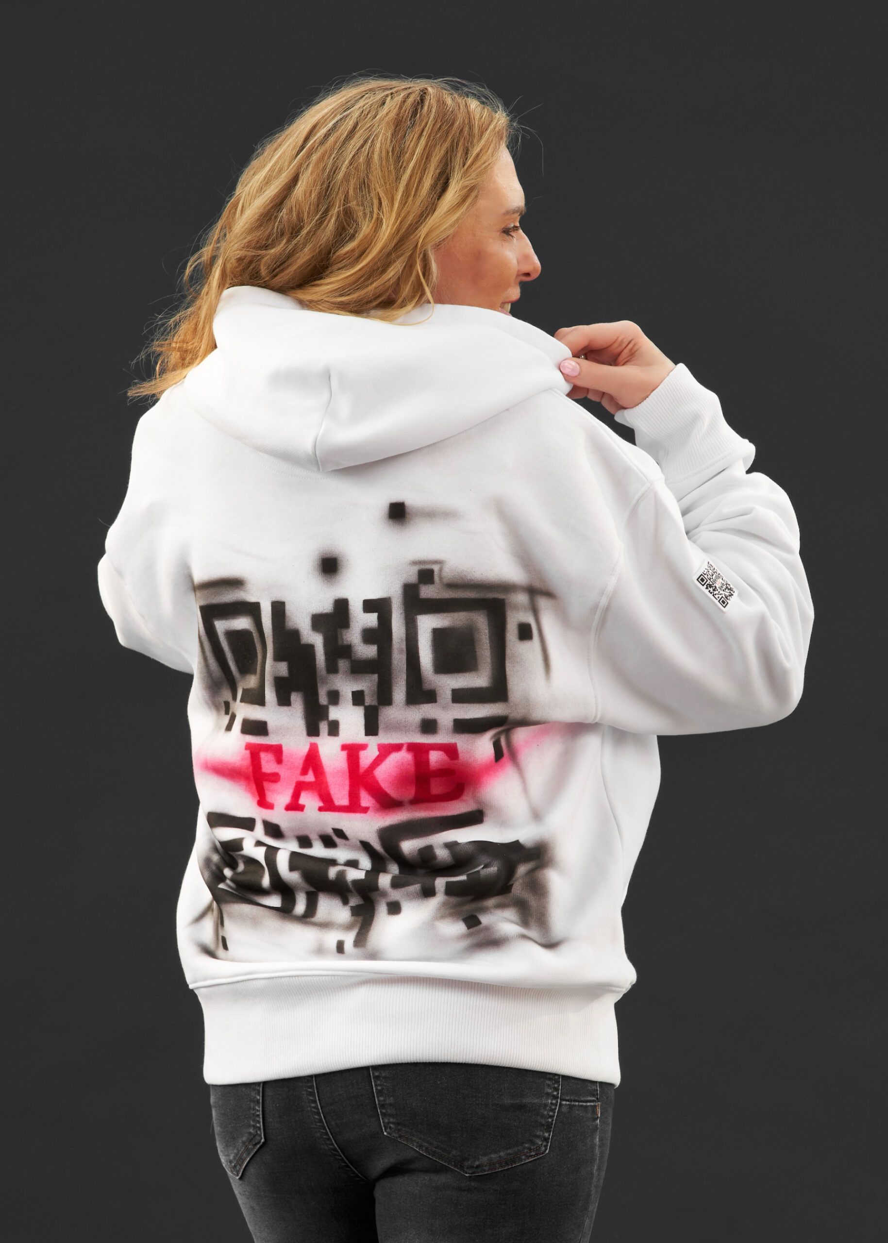 Hoodie Airbrush | Weiß