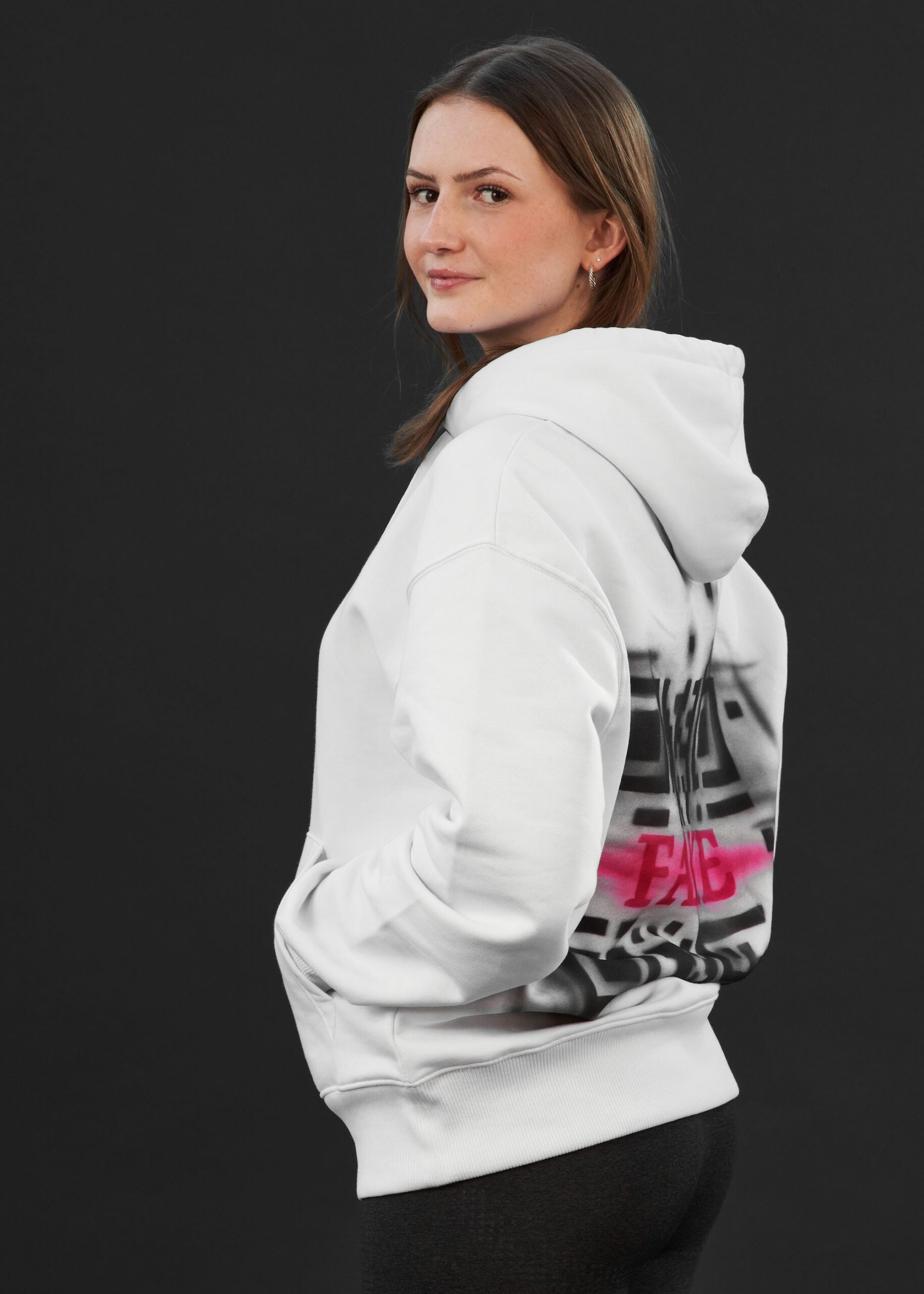 Hoodie Airbrush | Weiß