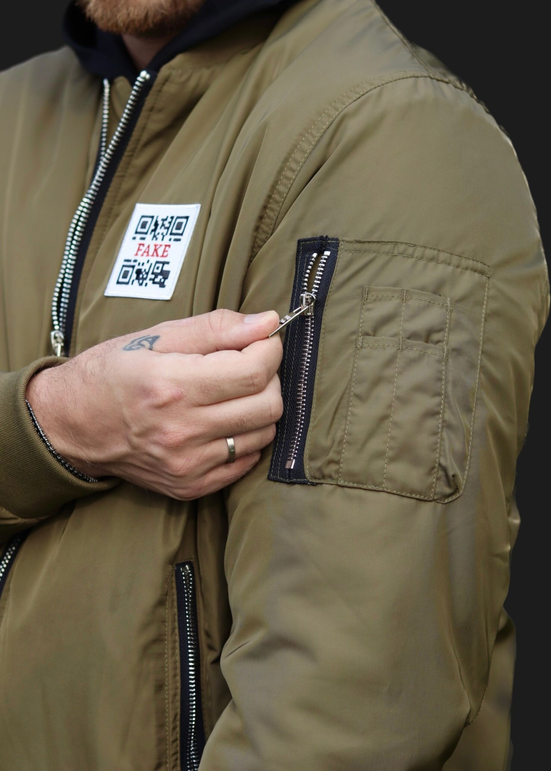 Bomber-Jacke Statement | Khaki