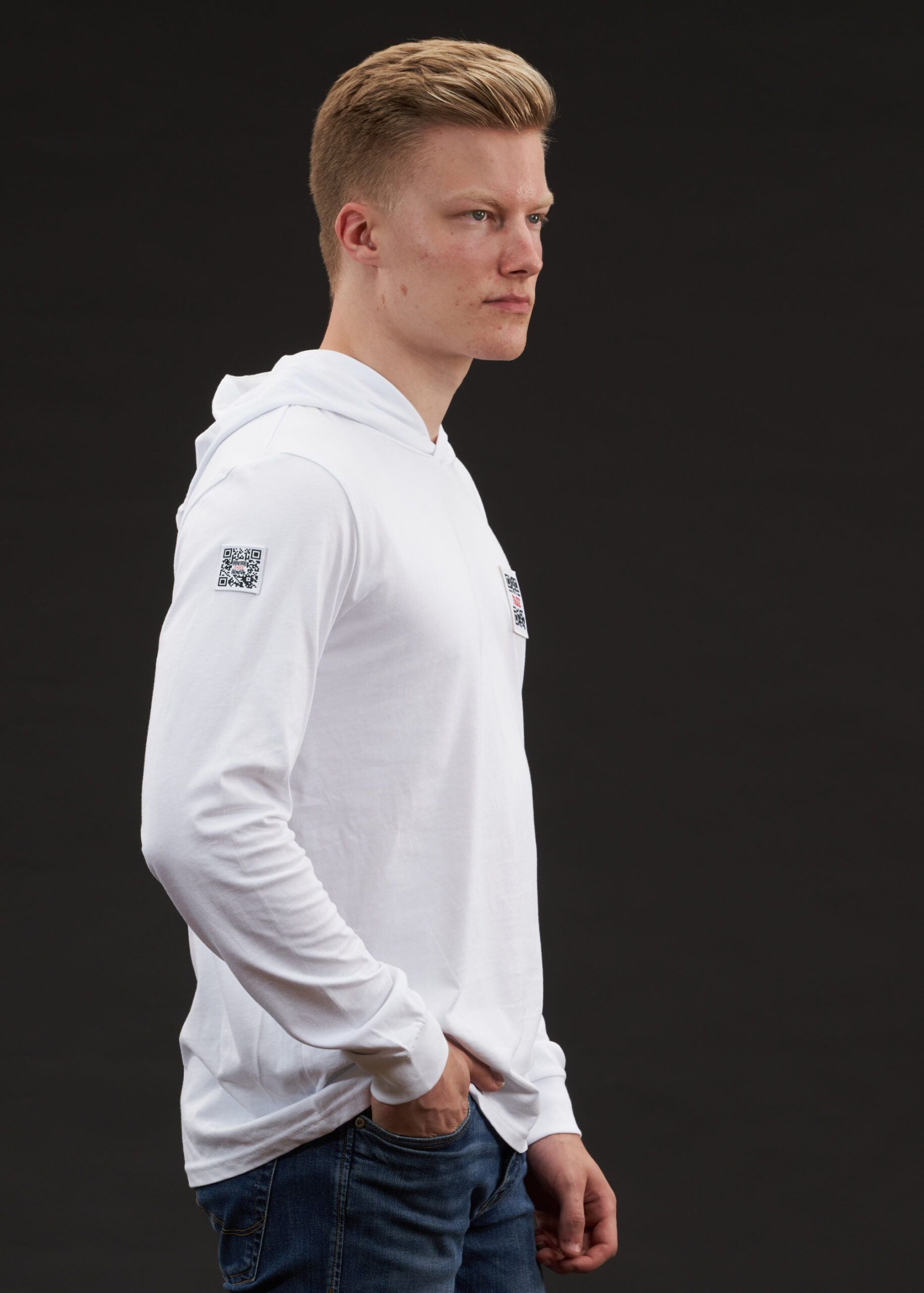 Hoodie Shirt Statement | Weiß