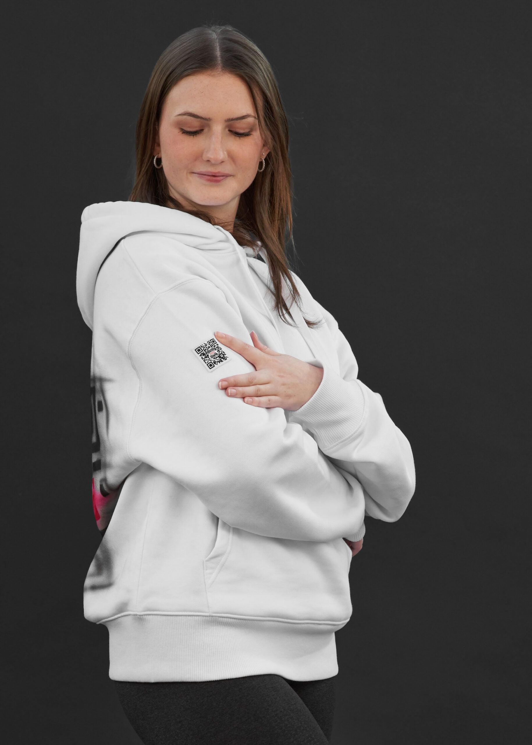 Hoodie Airbrush | Weiß