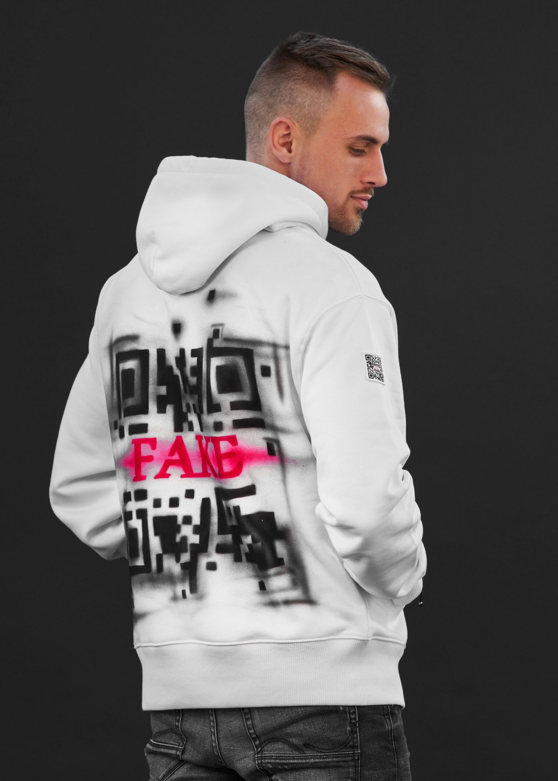 Hoodie Airbrush | Weiß