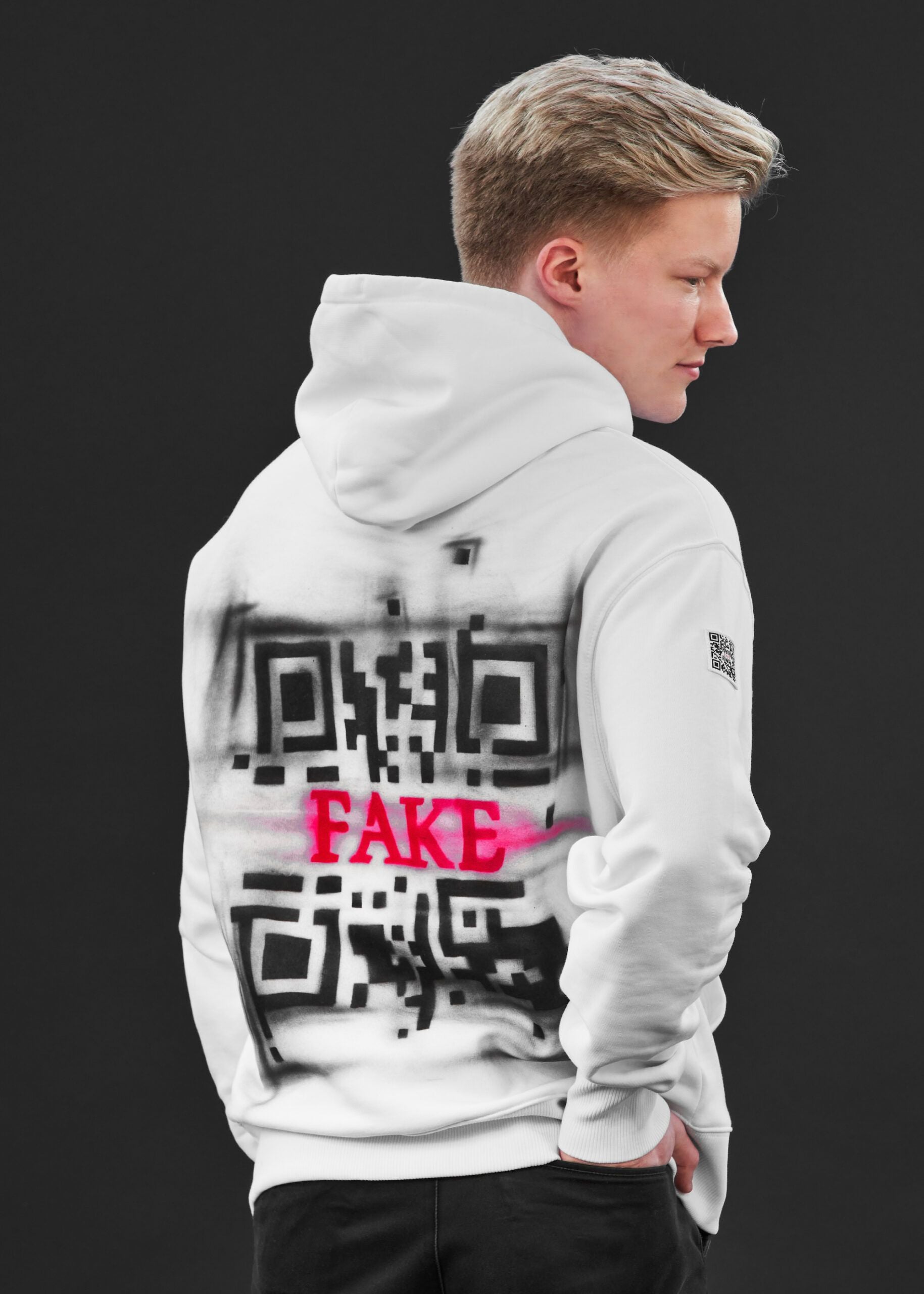 Hoodie Airbrush | Weiß