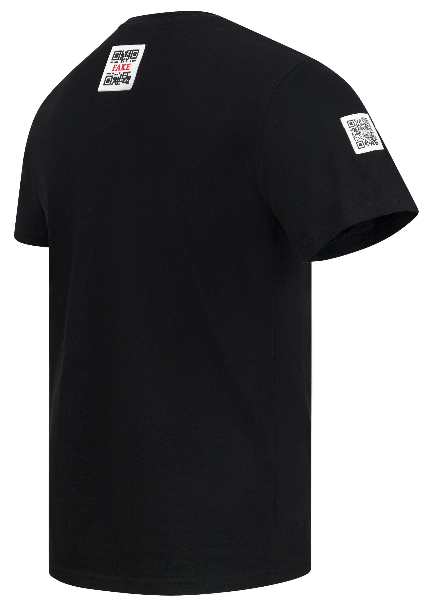 T-Shirt Red Lava Schwarz