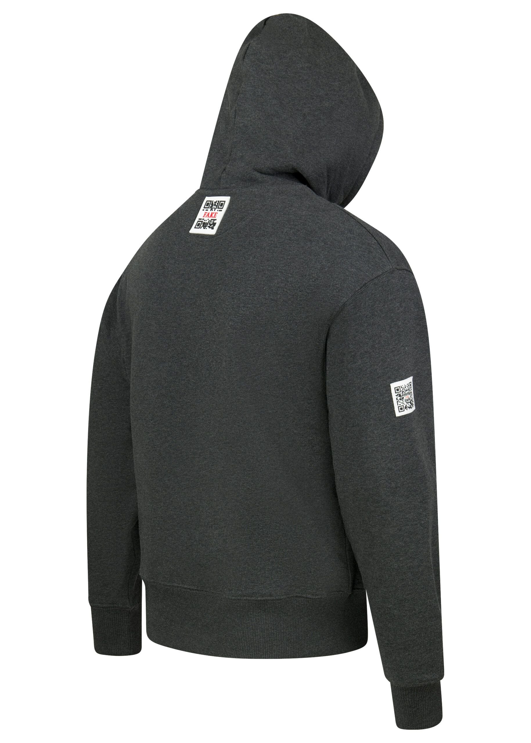 Hoodie Red Lava Dunkelgrau