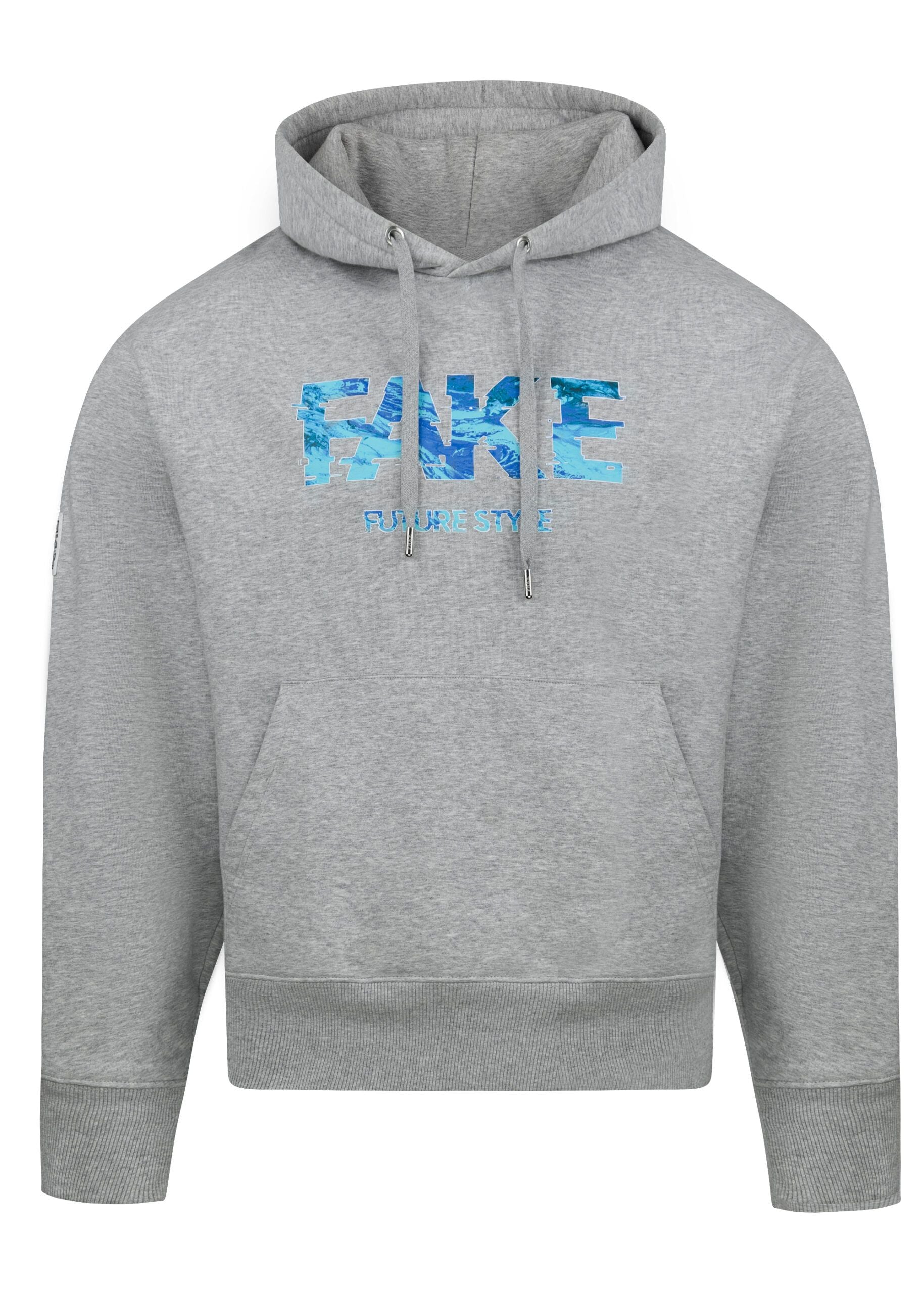 Hoodie Blue Lava Hellgrau