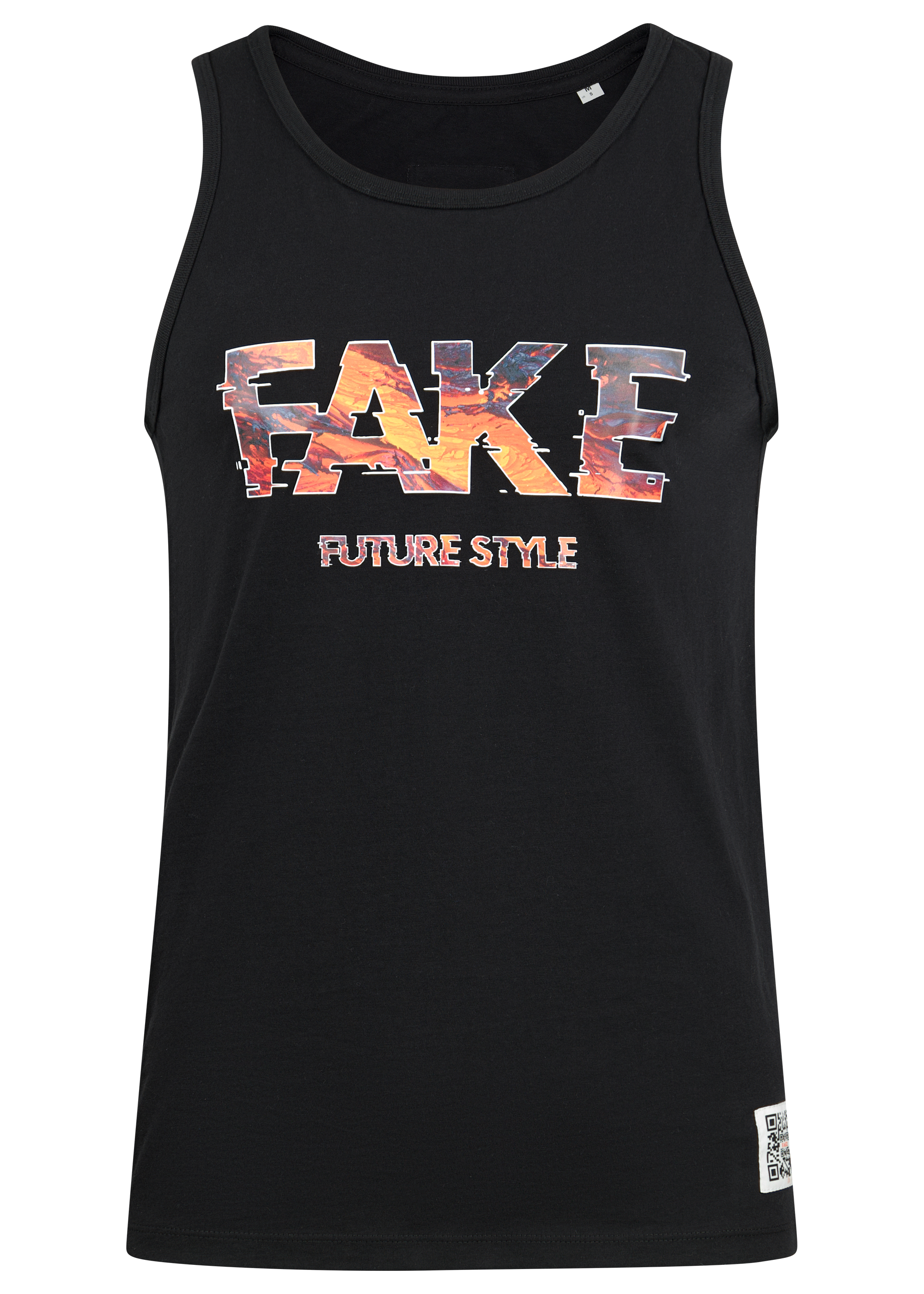 Tank Top Red Lava Schwarz