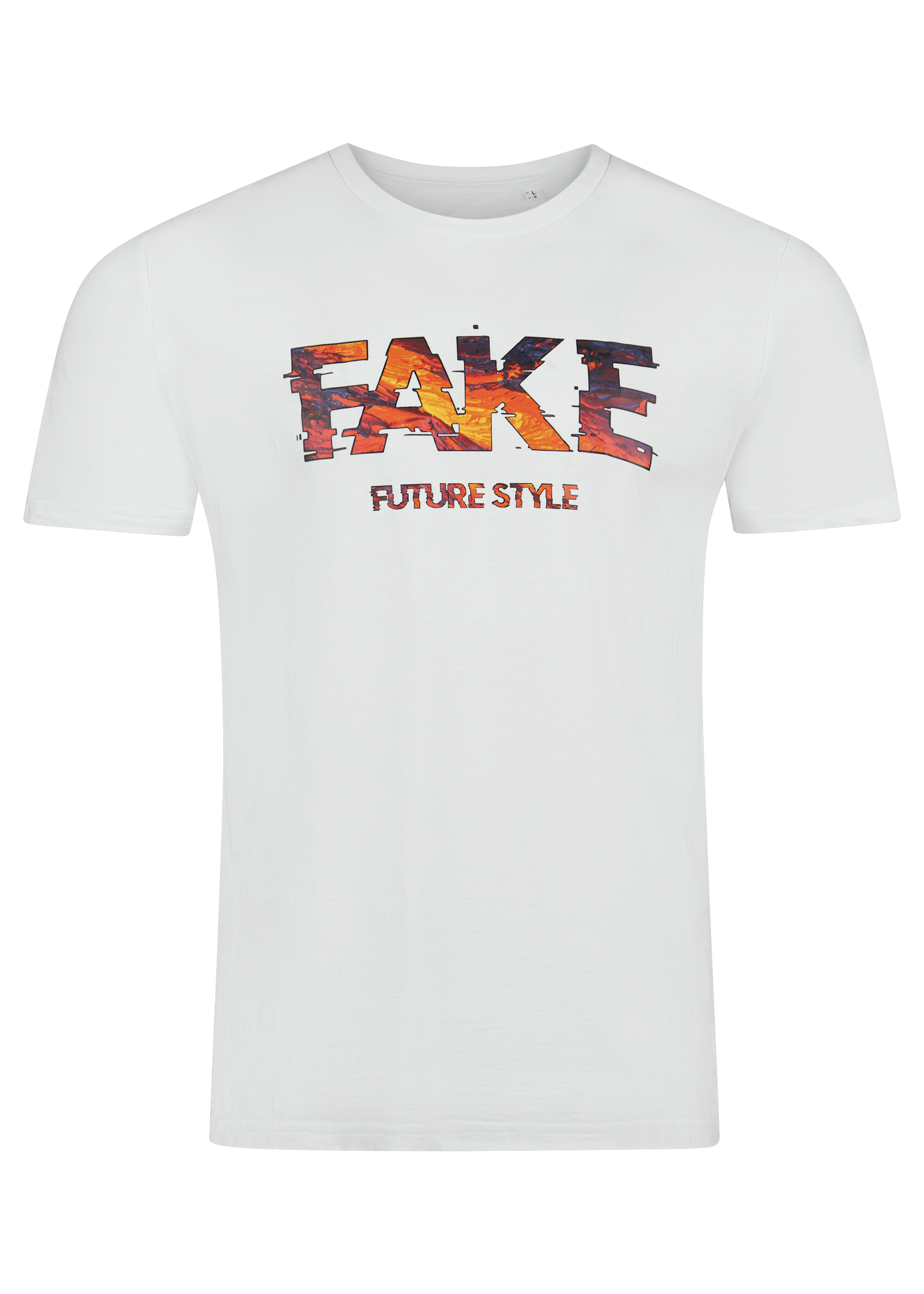 T-Shirt Red Lava Weiß