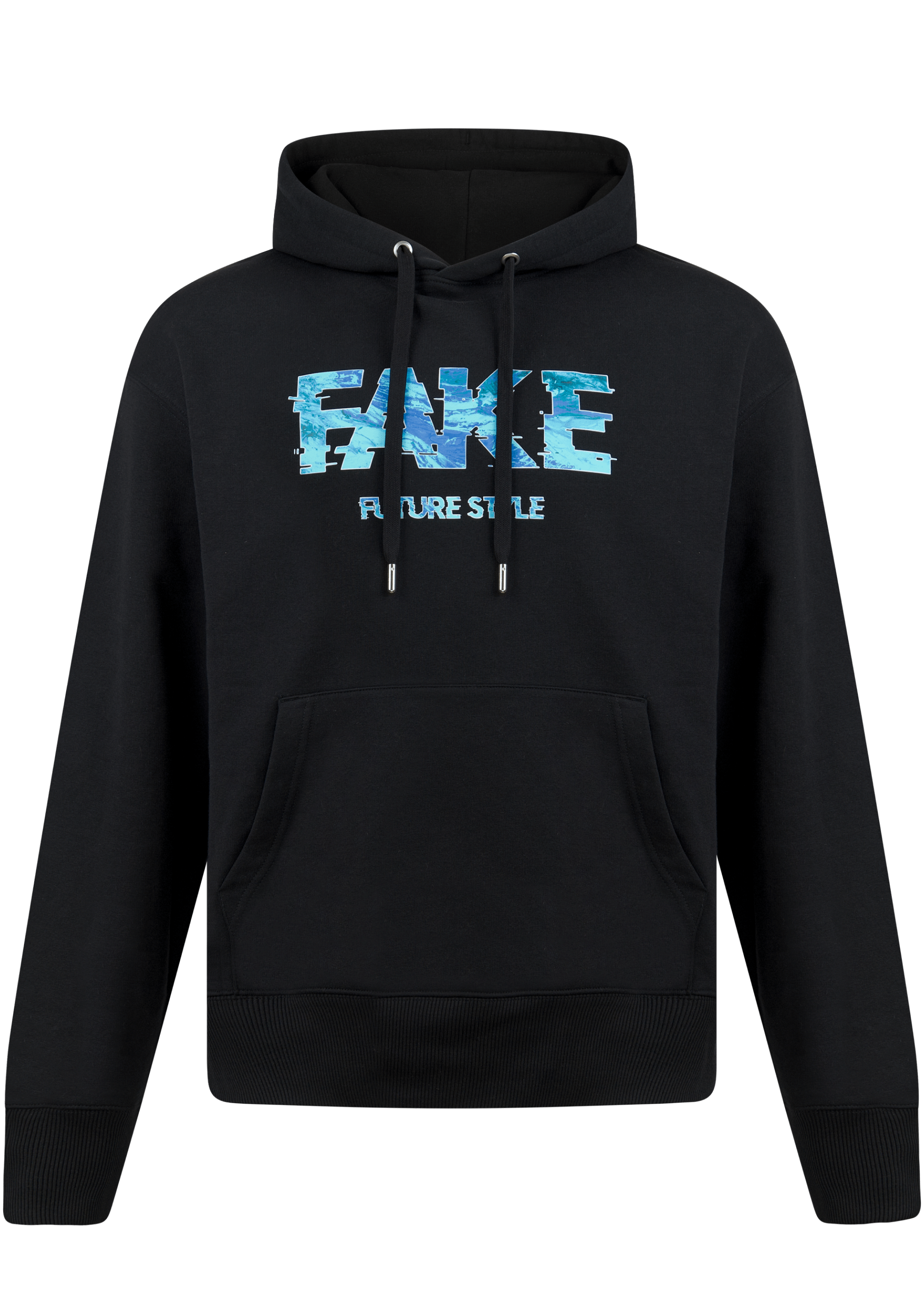 Hoodie Blue Lava Schwarz