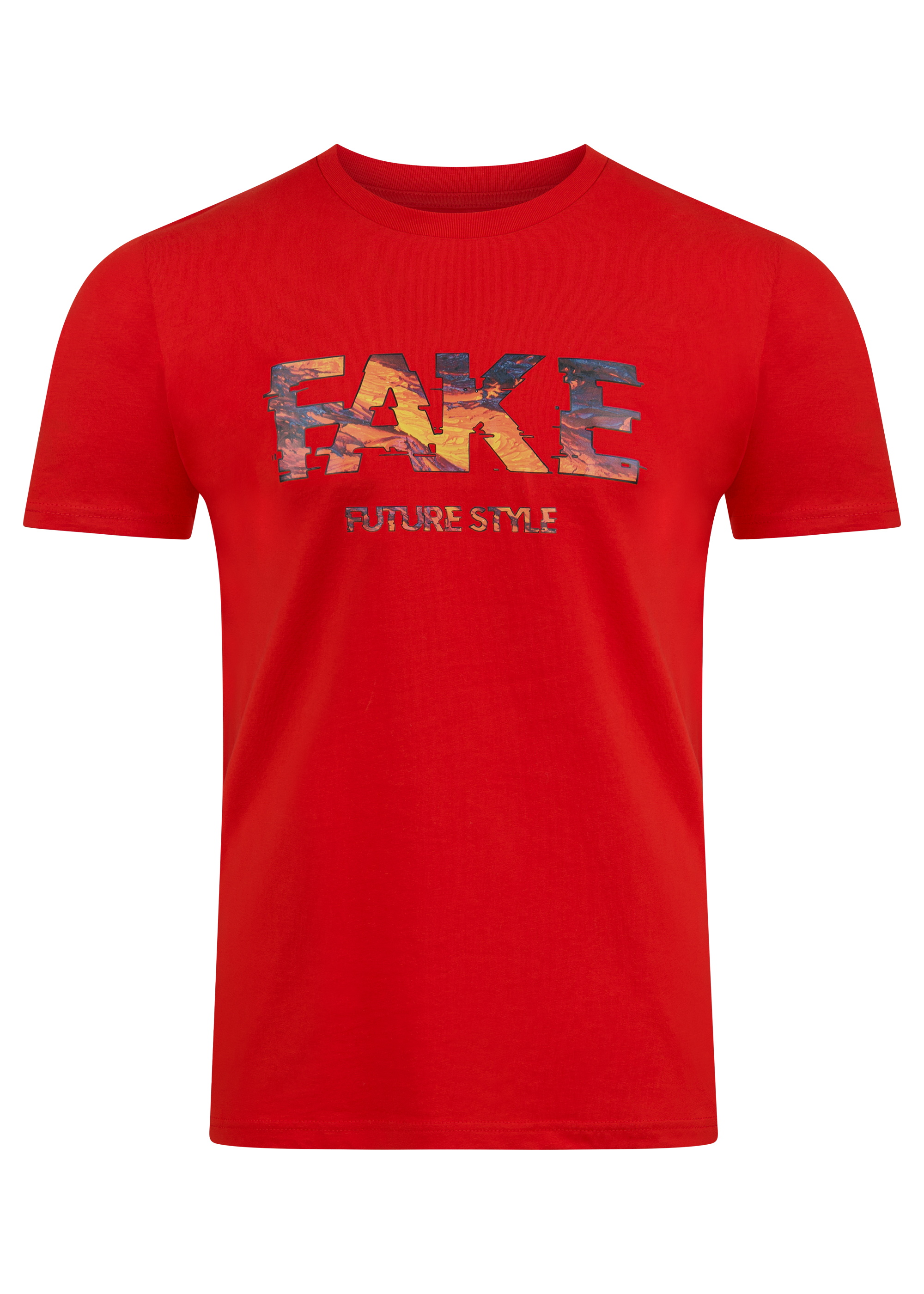 T-Shirt Red Lava Rot