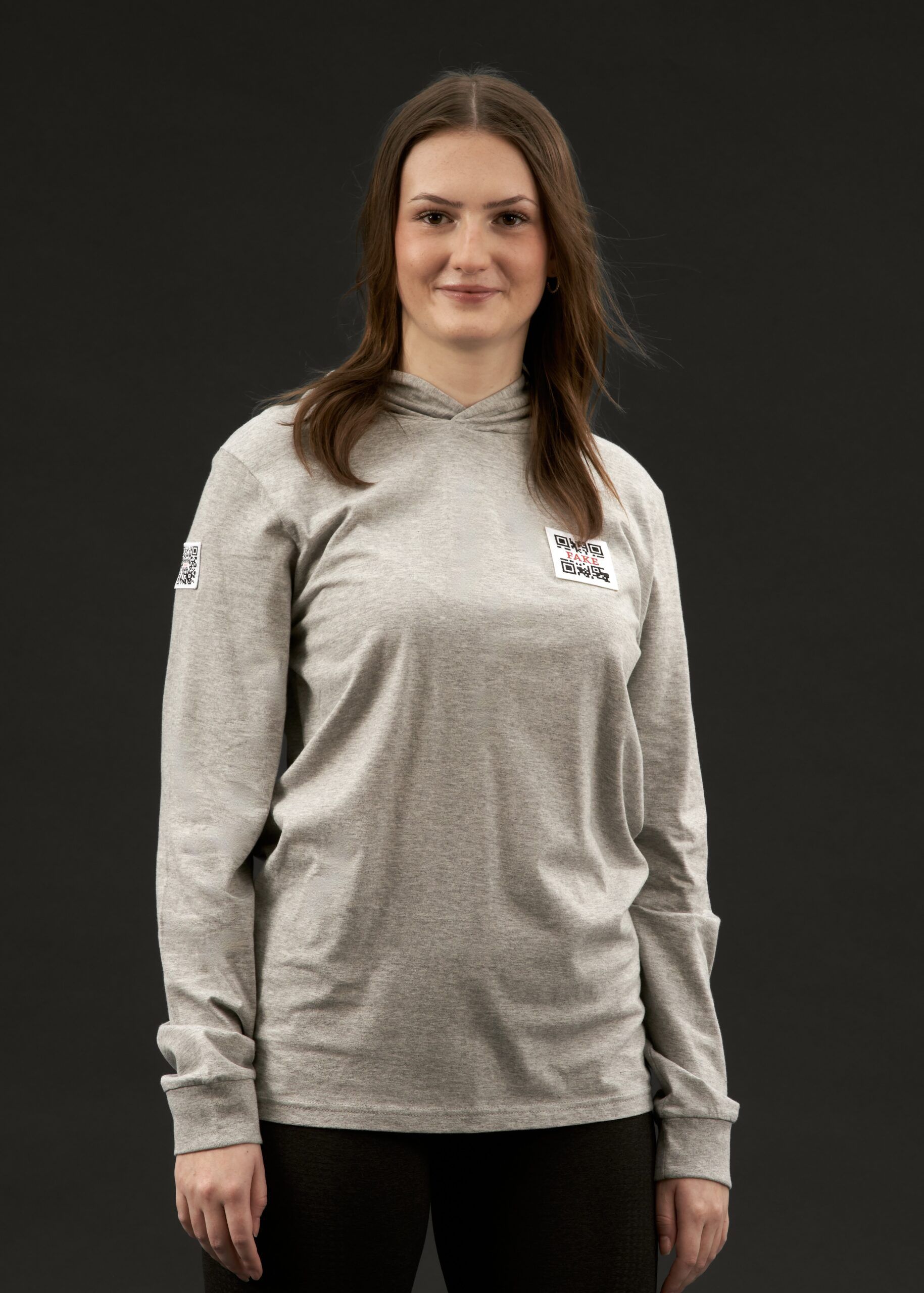 Hoodie Shirt Statement Grau