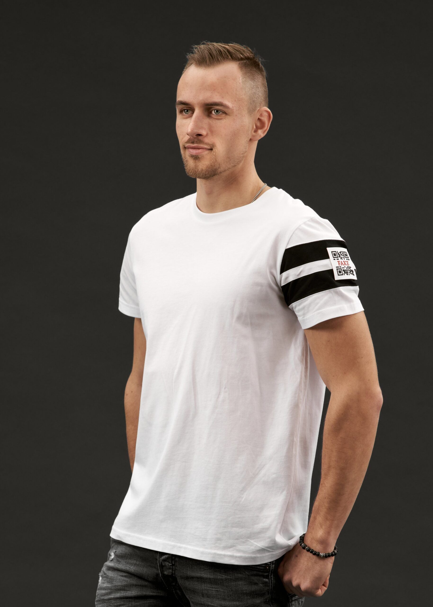 T-Shirt MJ Stripes | Weiß