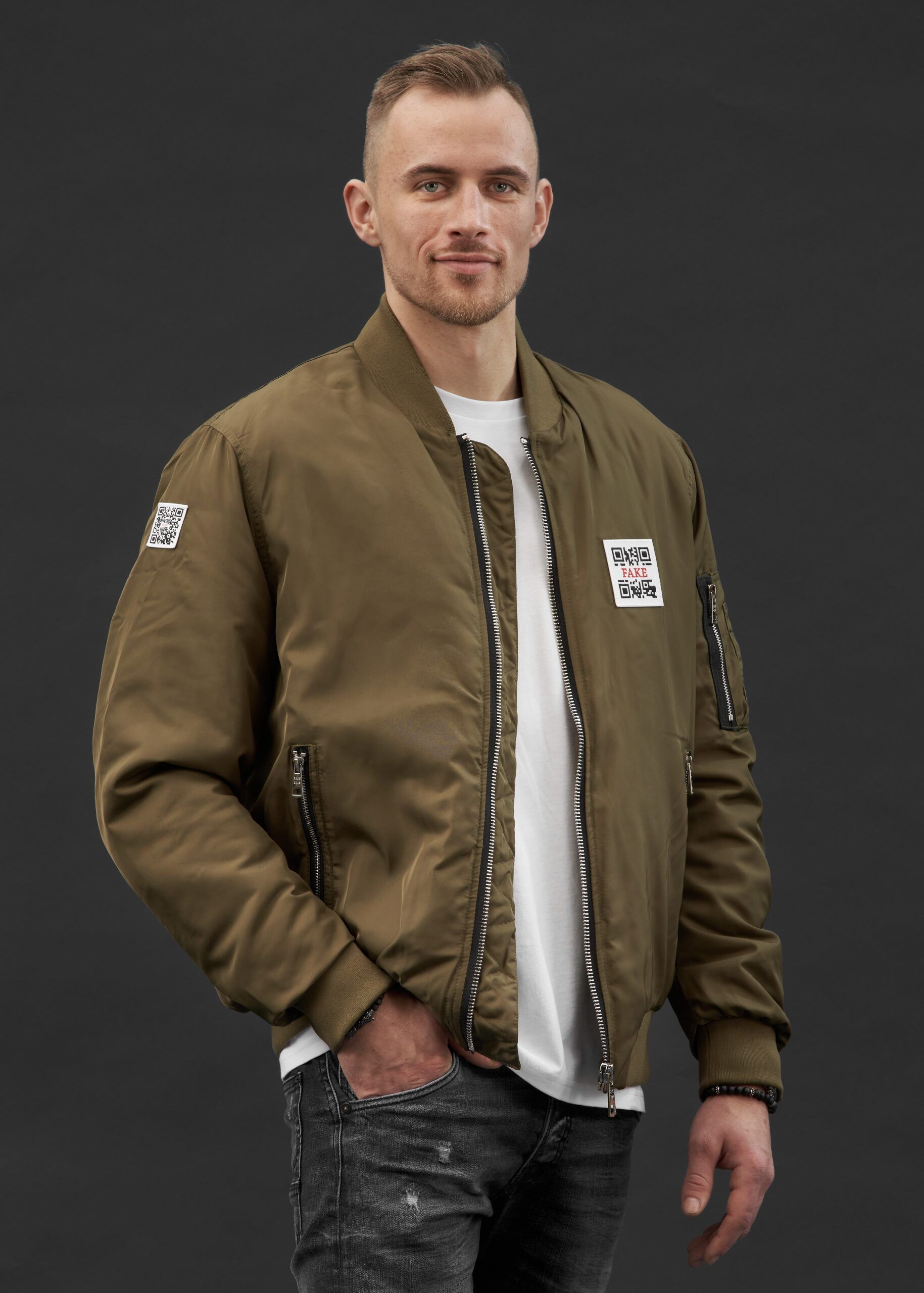 Bomber-Jacke Statement | Khaki