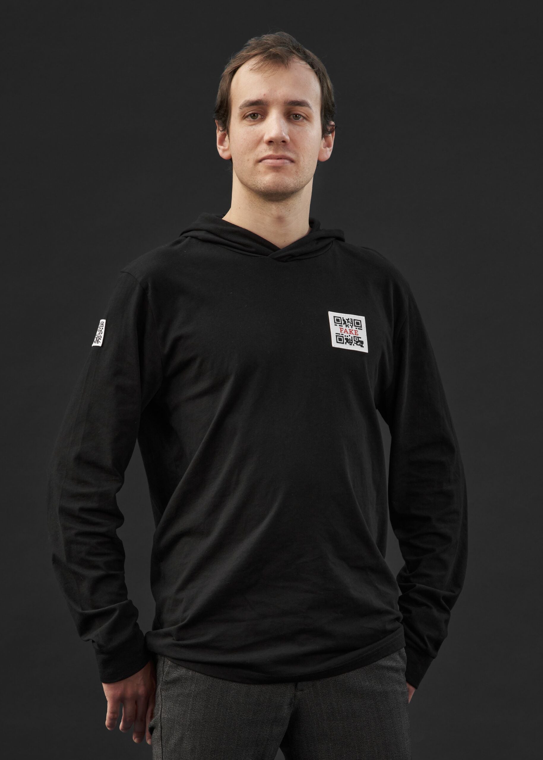 Hoodie Shirt Statement | Schwarz