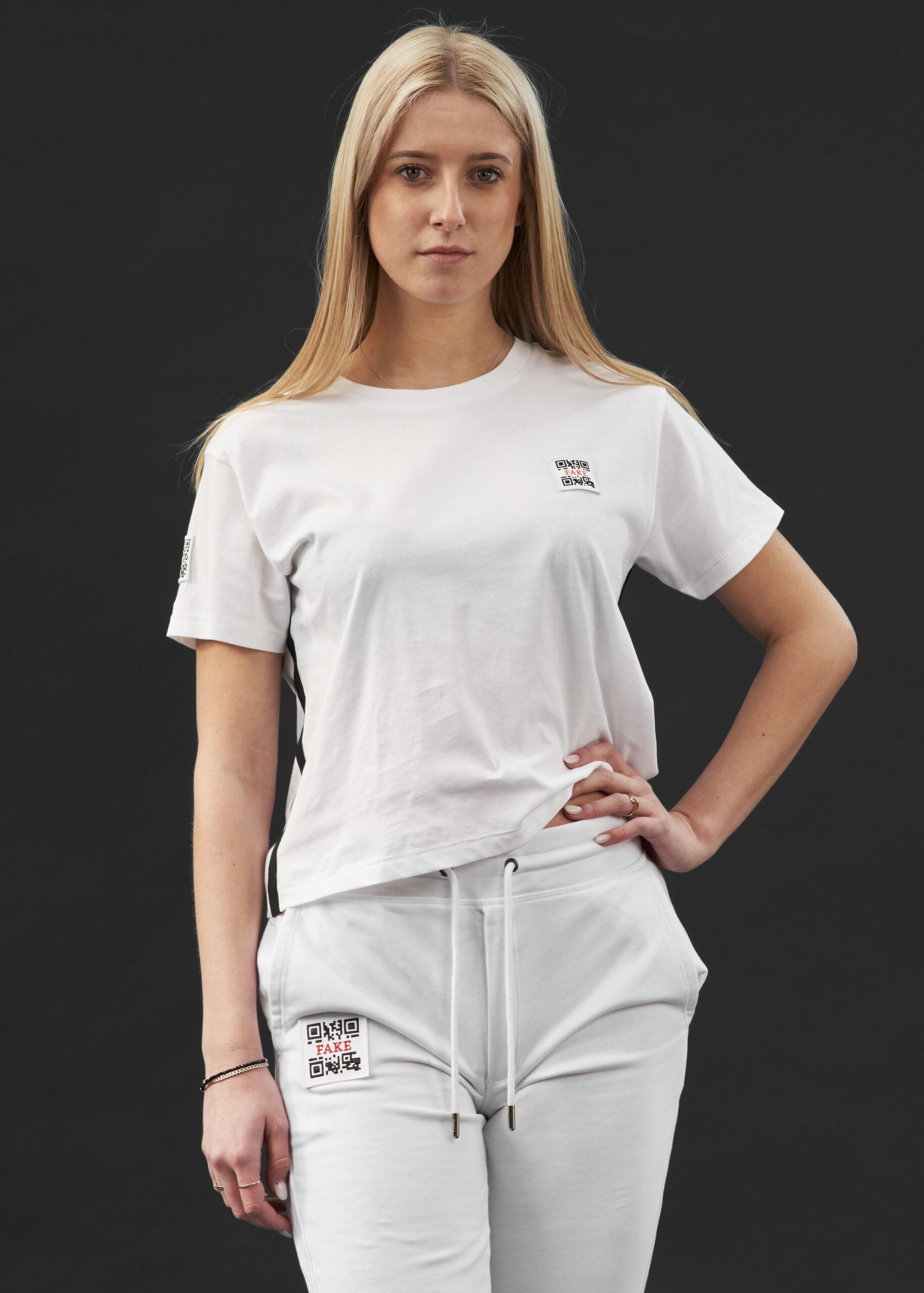 Cropped Shirt Statement | Weiß