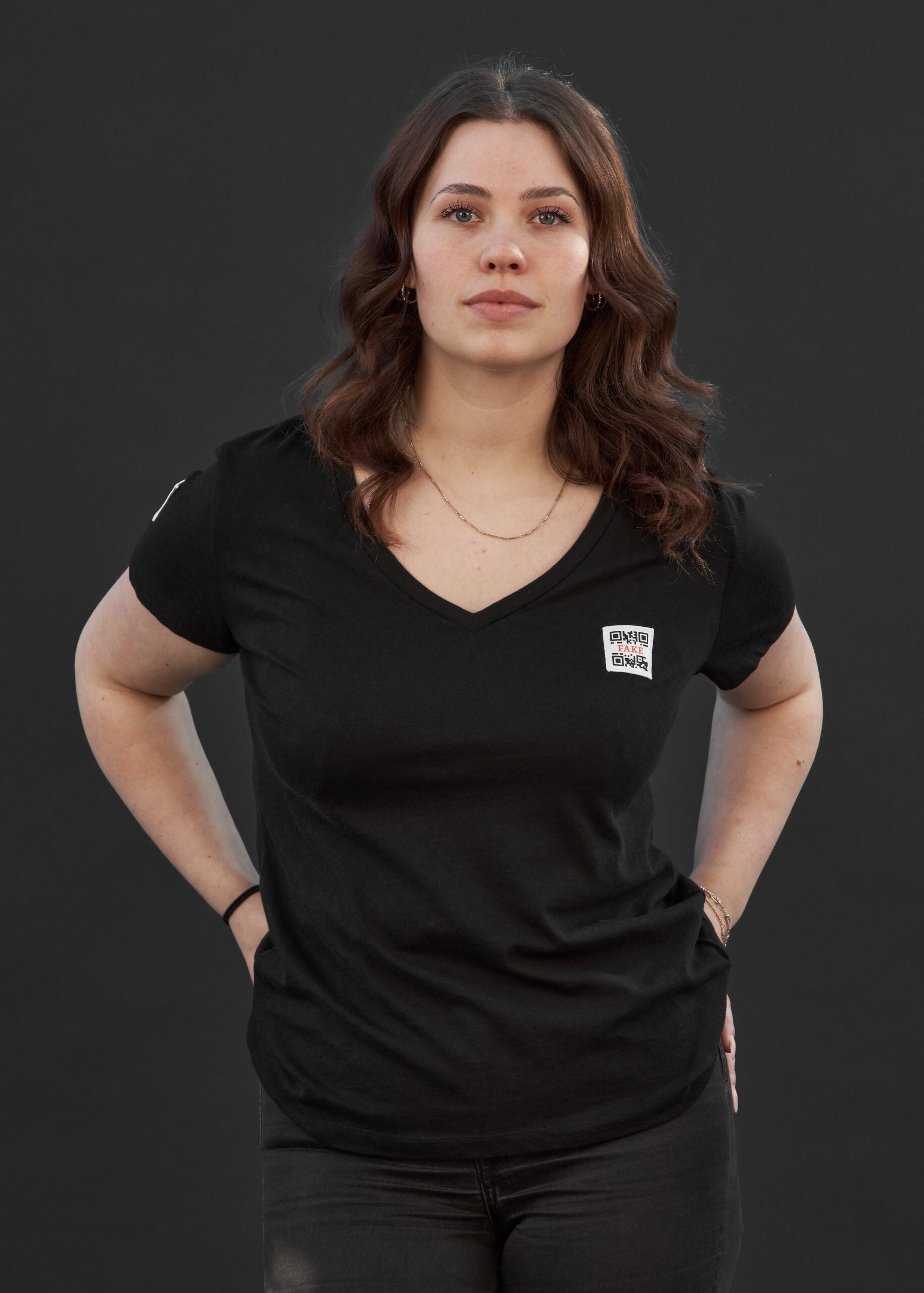 V-Shirt Statement | Schwarz